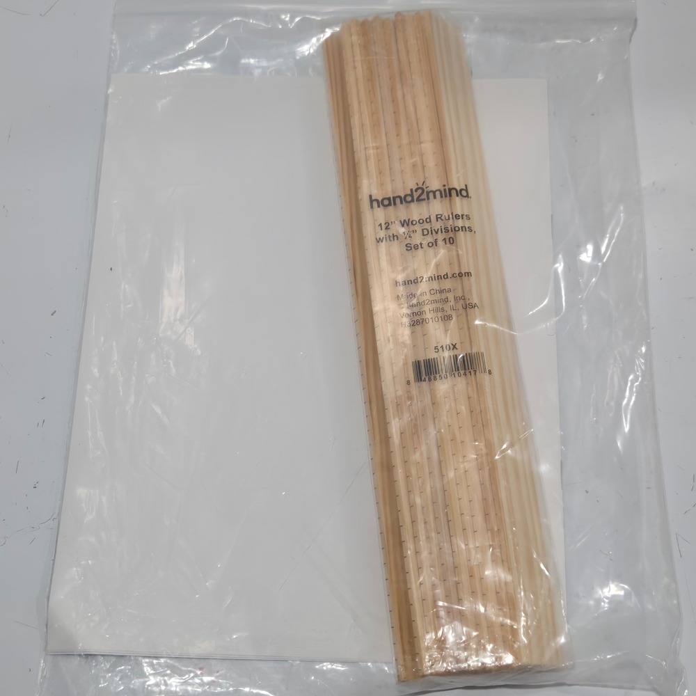 IM Florida Grade 8 Lesson 12 Manipulatives Kit Sample Hand2mind Wood Rulers 10